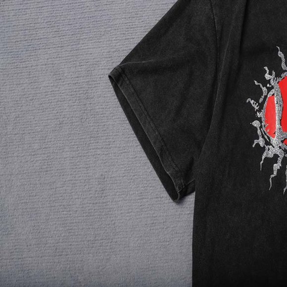 Saint Michael Eyeball Band Logo Print Short Sleeve Black - Picture 12 of 12